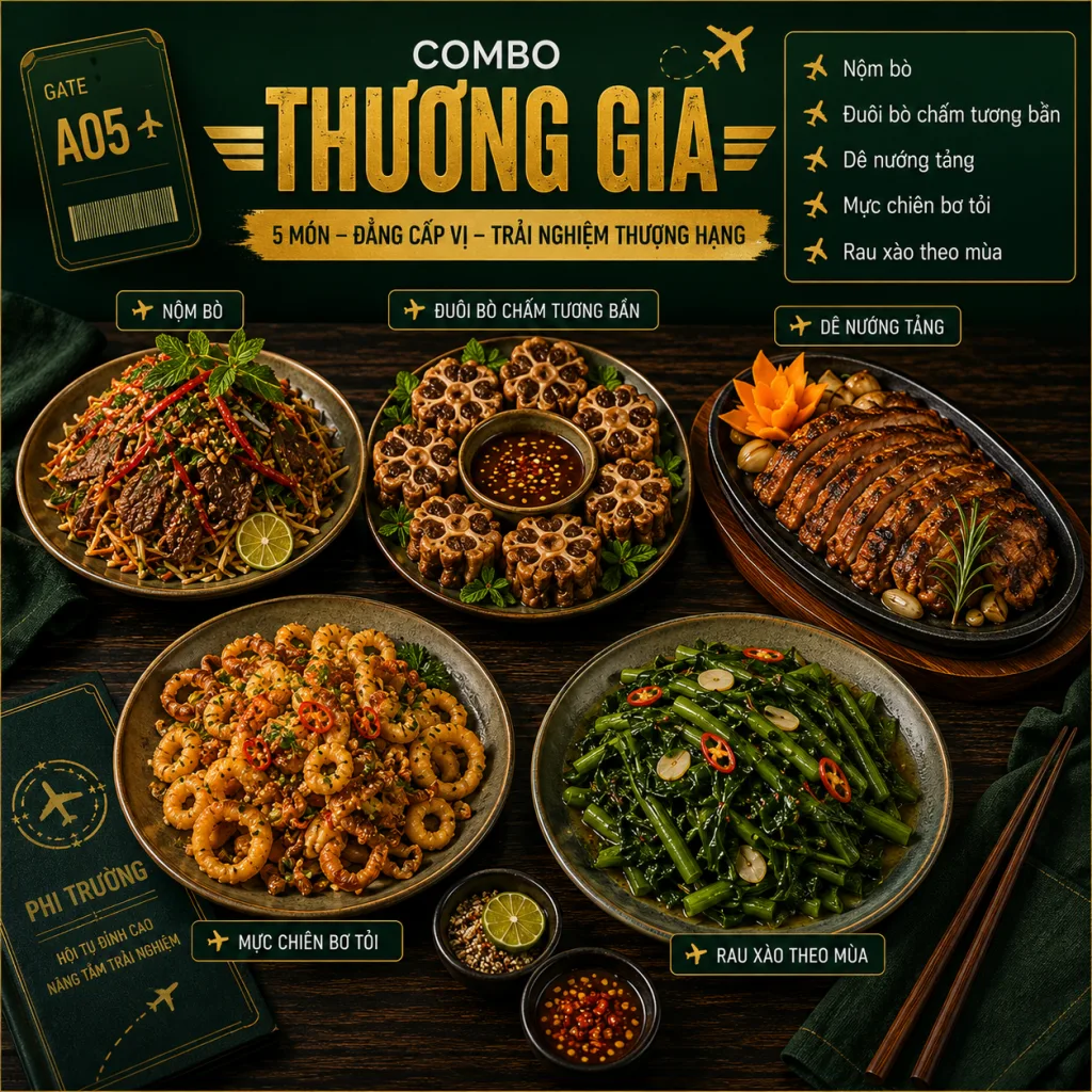 Combo hạng thương gia
