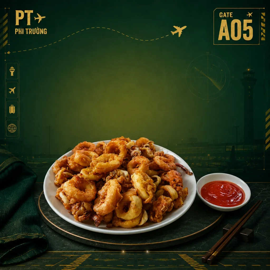 Mực chiên bơ tỏi