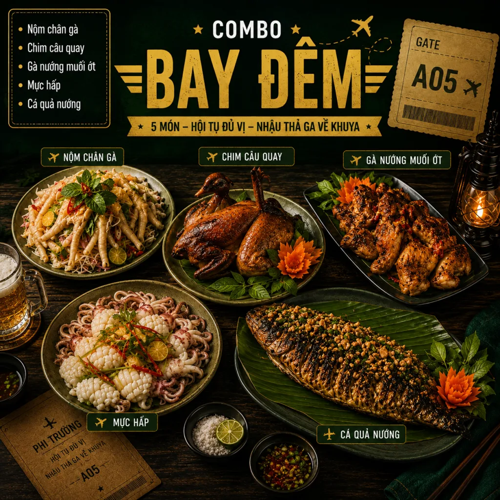 Combo bay đêm