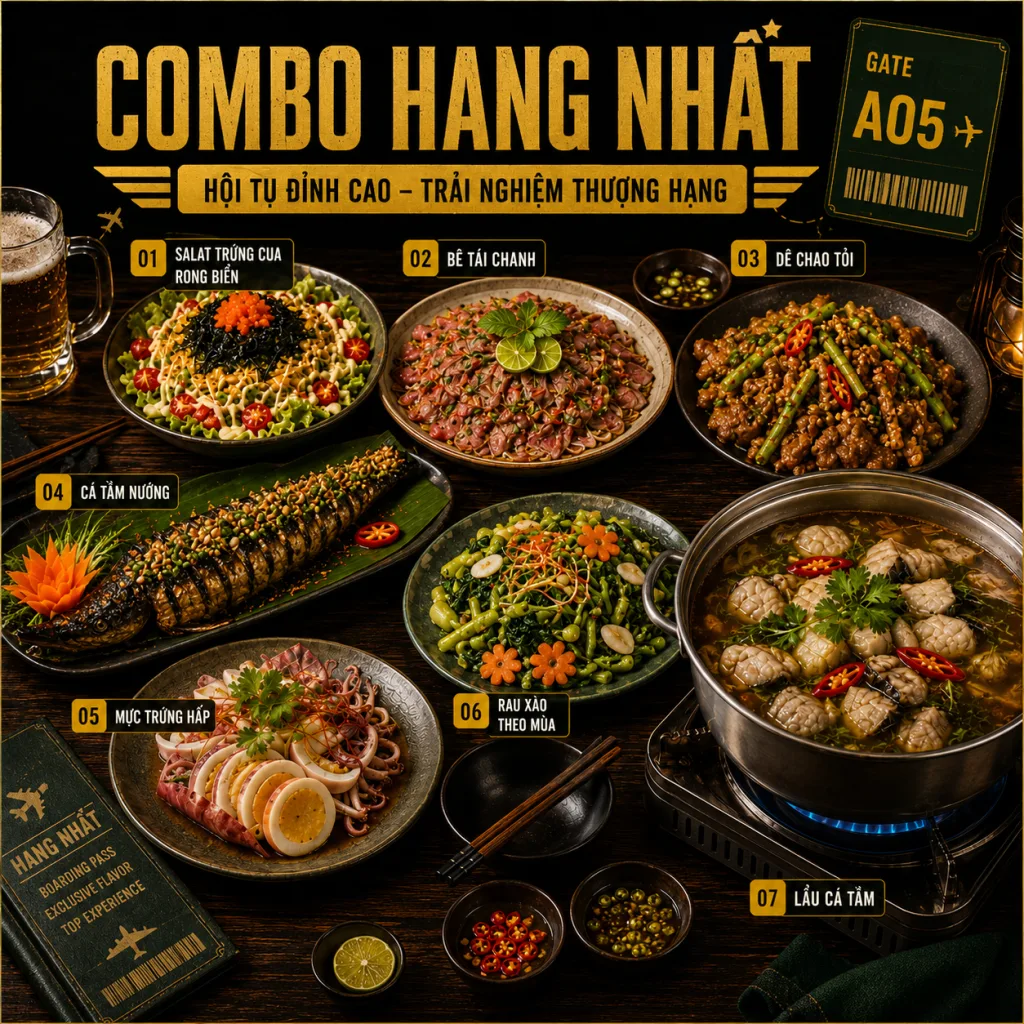 Combo hạng nhất Nhậu Phi Trường